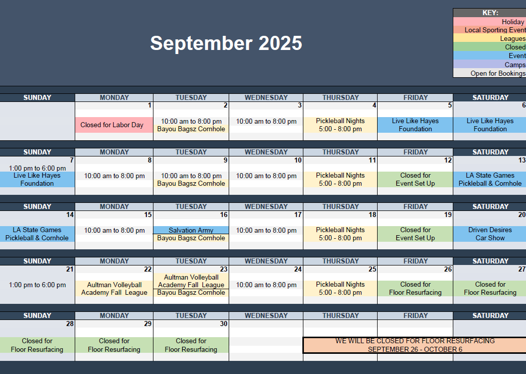 September Calendar 2025