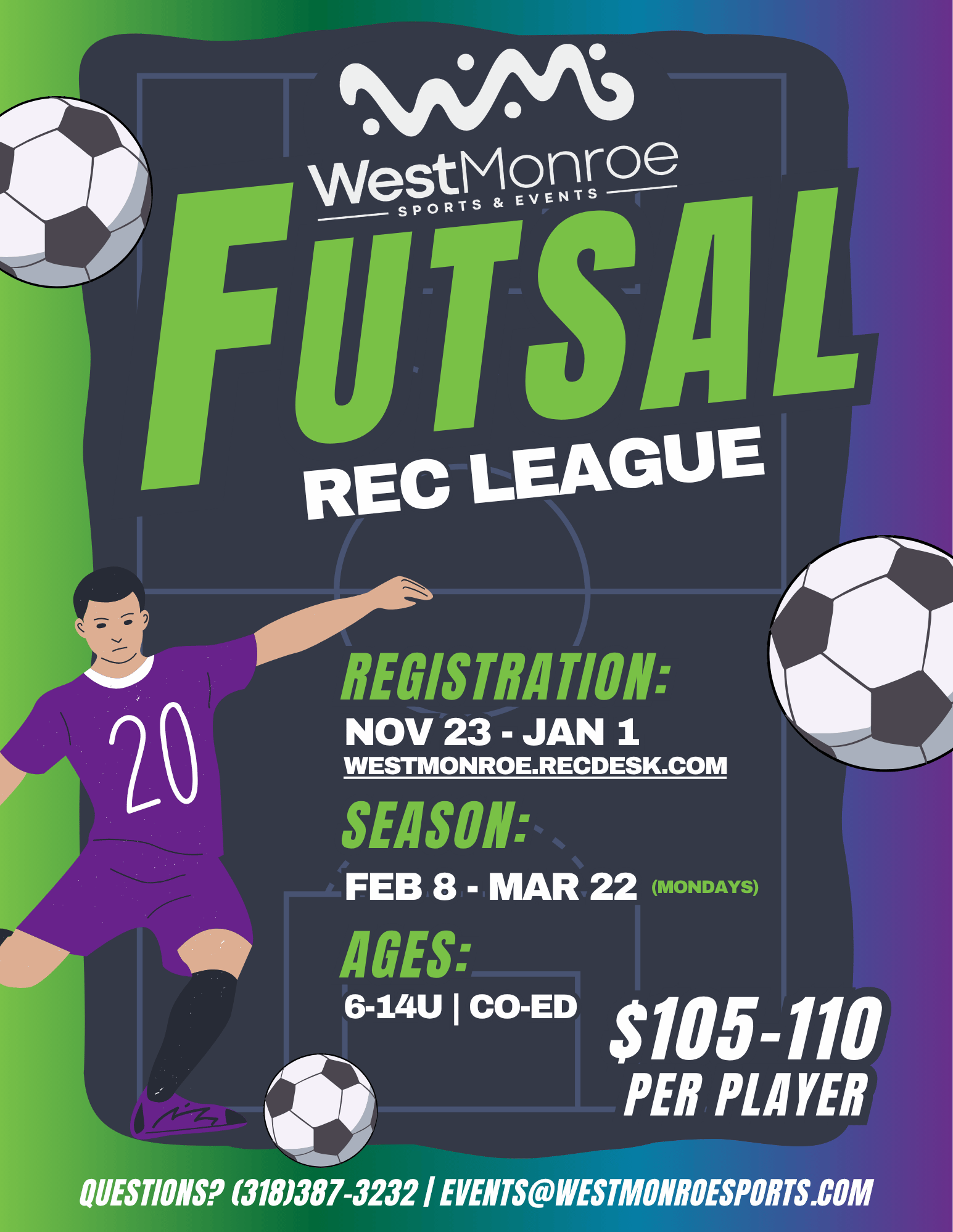 Futsal League Registration